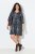 Ulla Popken 844945 Gemustertes Jerseykleid Schwarz - Jerseykleider - 