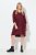 Ulla Popken 844945 Jerseykleid in A-Linie mit V-Ausschnitt Pflaume - Jerseykleider - 