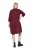Ulla Popken 844945 Jerseykleid in A-Linie mit V-Ausschnitt Pflaume - Jerseykleider - 