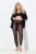 Ulla Popken 844970 Gemusterte Strumpfleggings Schwarz - Strumpfhosen & Socken - 