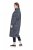 Ulla Popken 844993 Gemustertes Sweatkleid Dunkelblau - Sweatkleider - 