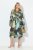 Ulla Popken 845122 Gemustertes Midikleid mit Taschen Türkis - Midikleider - Midikleider für Damen in großen Größen