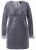 Ulla Popken 845145 Paillettenkleid mit V-Ausschnitt Silber - Abendkleider - Abendkleider in großen Größen