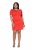 Ulla Popken 845150 Kurzärmliges Bodycon-Kleid Rot - Kleider - Kleider für alle Größen