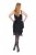 Ulla Popken 845152 Ärmelloses Kleid Schwarz - Abendkleider - Abendkleider in großen Größen