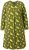 Ulla Popken 845190 Geblümtes Jerseykleid Türkis - Jerseykleider - 