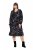Ulla Popken 845287 Gemustertes Midikleid Schwarz - Midikleider - Midikleider für Damen in großen Größen