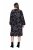 Ulla Popken 845287 Gemustertes Midikleid Schwarz - Midikleider - Midikleider für Damen in großen Größen