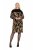 Ulla Popken 845378 Strickkleid mit Animal-Print Beige - Abendkleider - Abendkleider in großen Größen