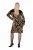 Ulla Popken 845378 Strickkleid mit Animal-Print Beige - Abendkleider - Abendkleider in großen Größen
