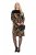 Ulla Popken 845378 Strickkleid mit Animal-Print Beige - Abendkleider - Abendkleider in großen Größen