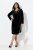 Ulla Popken 845573 Langärmliges Samtkleid Schwarz - Abendkleider - Abendkleider in großen Größen