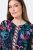 Ulla Popken 845649 Geblümtes Chiffonkleid Dunkelblau - Midikleider - Midikleider für Damen in großen Größen