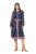 Ulla Popken 845649 Geblümtes Chiffonkleid Dunkelblau - Midikleider - Midikleider für Damen in großen Größen