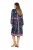 Ulla Popken 845649 Geblümtes Chiffonkleid Dunkelblau - Midikleider - Midikleider für Damen in großen Größen