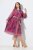 Ulla Popken 845649 Langärmliges Midikleid Beerenrot - Midikleider - Midikleider für Damen in großen Größen