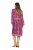 Ulla Popken 845649 Langärmliges Midikleid Beerenrot - Midikleider - Midikleider für Damen in großen Größen