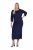 Ulla Popken 845705 Jerseykleid Dunkelblau - Midikleider - Midikleider für Damen in großen Größen