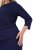 Ulla Popken 845705 Jerseykleid Dunkelblau - Midikleider - Midikleider für Damen in großen Größen