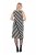 Ulla Popken 845784 Gestreiftes Strickkleid Schwarz - Sommerkleider - Sommerkleider in großen Größen
