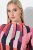 Ulla Popken 845794 Gemustertes Jerseykleid Rosa - Kleider - Kleider für alle Größen