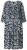 Ulla Popken 845825 Geblümtes Midikleid mit 3/4-Ärmeln Schwarz - Midikleider - Midikleider für Damen in großen Größen