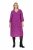 Ulla Popken 845825 Geblümtes Midikleid mit V-Ausschnitt Flieder - Midikleider - Midikleider für Damen in großen Größen