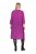 Ulla Popken 845825 Geblümtes Midikleid mit V-Ausschnitt Flieder - Midikleider - Midikleider für Damen in großen Größen