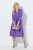 Ulla Popken 846373 Sweatkleid in A-Linie mit 3/4-Ärmeln Flieder - Kleider - Kleider für alle Größen