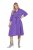 Ulla Popken 846373 Sweatkleid in A-Linie mit 3/4-Ärmeln Flieder - Kleider - Kleider für alle Größen