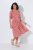 Ulla Popken 846912 Gemustertes Midikleid Koralle - Midikleider - Midikleider für Damen in großen Größen