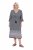Ulla Popken 847798 Midikleid in A-Linie mit V-Ausschnitt Schwarz - Midikleider - Midikleider für Damen in großen Größen