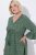 Ulla Popken 847798 Midikleid in A-Linie mit V-Ausschnitt Dunkelgrün - Midikleider - Midikleider für Damen in großen Größen