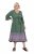 Ulla Popken 847798 Midikleid in A-Linie mit V-Ausschnitt Dunkelgrün - Midikleider - Midikleider für Damen in großen Größen