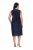 Ulla Popken 847918 Geblümtes Chiffonkleid Dunkelblau - Midikleider - Midikleider für Damen in großen Größen