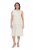 Ulla Popken 847918 Geblümtes Chiffonkleid Wollweiß - Sommerkleider - Sommerkleider in großen Größen