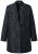 Ulla Popken 848099 Geblümter Jacquardblazer mit verdeckter Knopfleiste Schwarz - Blazer - Blazer in großen Größen für Damen