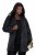 Ulla Popken 848099 Geblümter Jacquardblazer mit verdeckter Knopfleiste Schwarz - Blazer - Blazer in großen Größen für Damen