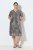 Ulla Popken 848137 Paillettenkleid mit Animal-Print Beige - Abendkleider - Abendkleider in großen Größen