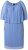 Ulla Popken 848169 Chiffonkleid in A-Linie Hellblau - Midikleider - Midikleider für Damen in großen Größen