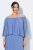 Ulla Popken 848169 Chiffonkleid in A-Linie Hellblau - Midikleider - Midikleider für Damen in großen Größen