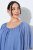 Ulla Popken 848169 Chiffonkleid in A-Linie Hellblau - Midikleider - Midikleider für Damen in großen Größen