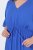 Ulla Popken 848224 Kurzärmliges Maxikleid mit V-Ausschnitt Blau - Maxikleider - Maxikleider in großen Größen