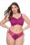 Ulla Popken 848522 Strings mit Spitze 3er-Pack Dunkellila - Slips - 