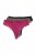 Ulla Popken 848522 Strings mit Spitze 3er-Pack Dunkellila - Slips - 