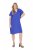 Ulla Popken 848526 Kleid aus Leinenmix mit Taschen Blau - Sommerkleider - Sommerkleider in großen Größen