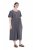 Ulla Popken 848575 Kurzärmliges Maxikleid mit Taschen Anthrazit - Maxikleider - Maxikleider in großen Größen