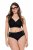 Ulla Popken 848693 Pantys mit Spitze Schwarz - Slips - 