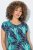 Ulla Popken 848696 Gemustertes Kleid Dunkelblau - Sommerkleider - Sommerkleider in großen Größen