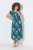 Ulla Popken 848696 Gemustertes Kleid Dunkelblau - Sommerkleider - Sommerkleider in großen Größen